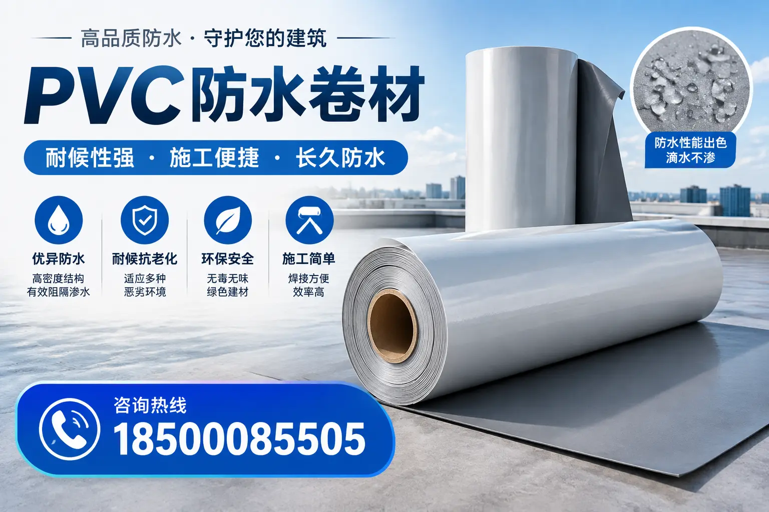 pvc防水卷材在儋州的行业应用前景分析